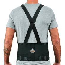 Elastic back support brace on model .