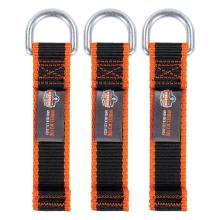 3-pack of web tool tether attachments with d-ring tool tails